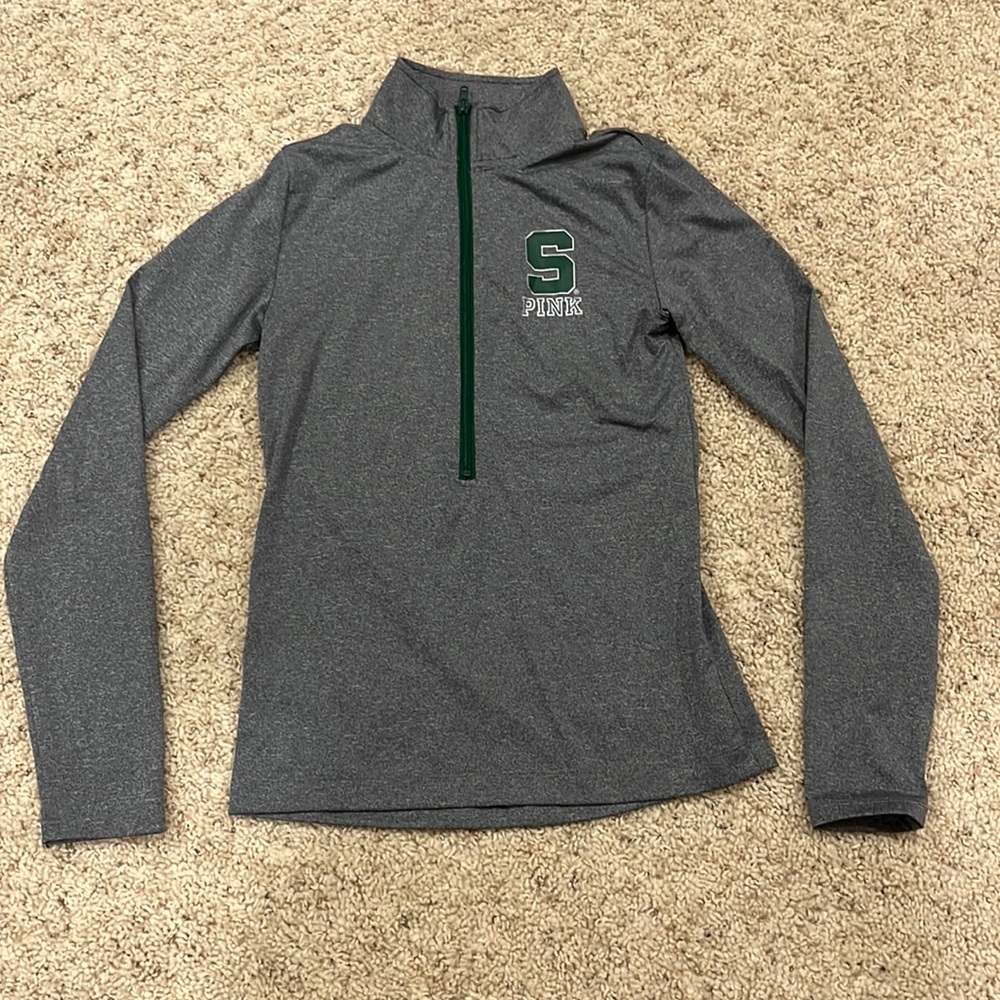 Pink / Victoria Secret Michigan State half zip up